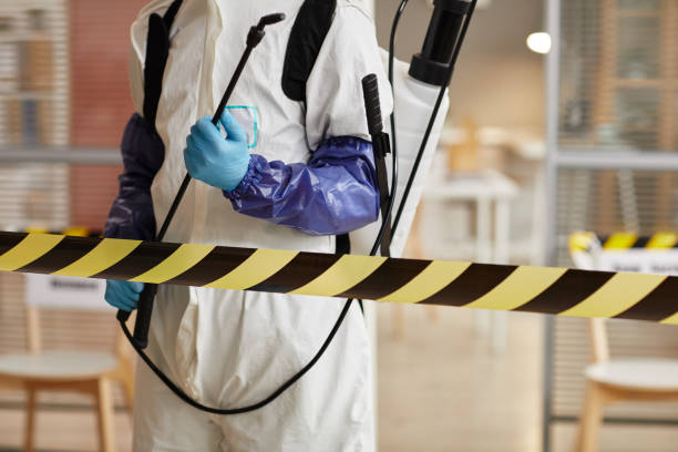 Professional Biohazard technician working in Plover, WI
